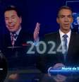 César Tralli foi parar na TV graças a Silvio Santos, que enxergou potencial no jovem repórter de rádio  Foto: Reprodução