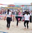 Príncipe William joga vôlei de praia nas areias de Copacabana nesta segunda-feira, 3  Foto: Dilson Silva/AgNews