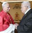 Papa Leão XIV com Mahmoud Abbas  Foto: ANSA / Ansa - Brasil