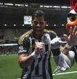 Hulk comemora seu gol de número 500 –  Foto: Pedro Souza / Atlético / Jogada10
