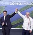 Macron e Lula se reúnem em Belém, no Pará  Foto: ANSA / Ansa - Brasil
