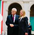 Meloni recebeu Abbas nesta sexta no Palácio Chigi  Foto: ANSA / Ansa - Brasil