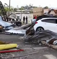 Passagem de tornado deixou a cidade de Rio Bonito do Iguaçu destruída  Foto: Reprodução/Globonews