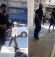 Filhote foi resgatado no dia seguinte com ajuda de moradores  Foto: Reprodução/@adotevica/Instagram