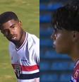 Meia do São Paulo acusa adversário do Fortaleza de racismo na Copa do Brasil Sub-20  Foto: Reprodução/Sportv 