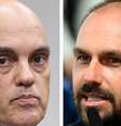 Eduardo Bolsonaro reage à ação no STF e acusa Corte de ‘gambiarra jurídica’.  Foto: Ton Molina/STF e Pedro França/Agência Senado / Estadão
