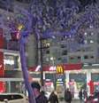Loja do McDonald's inaugurada há menos de um mês teve vidros quebrados por explosão  Foto: Reprodução de vídeo/Polícia Militar / Estadão