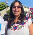 Andrea viajou de Miami (EUA) até Belém (PA) para a Marcha Global pelo Clima  Foto: Adrielle Farias/Terra
