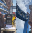 Artista dinamarquês leva escultura de Trump à Marcha Global pelo Clima  Foto: Adrielle Farias/Terra