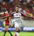  Foto: Gilvan de Souza/Flamengo - Legenda: Bruno Henrique festeja gol na fácil vitória sobre o Sport / Jogada10