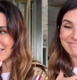 Fernanda Paes Leme se emociona ao entrar pela primeira vez em cobertura que comprou em São Paulo  Foto: Reprodução/Instagram @fepaesleme