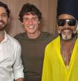 Shawn Mendes com Gustavo Mioto, Bruna Marquezine e Carlinhos Brown  Foto: Foto/@ullymoura / Contigo