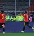 Jeremy Doku foi destaque em classificação da Bélgica –  Foto: Omar Havana/Getty Images / Jogada10