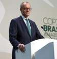 Chanceler Friedrich Merz durante Cúpula do Clima em Belém  Foto: ANSA / Ansa - Brasil