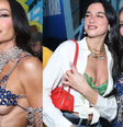 Pode acreditar: não é IA! Dua Lipa e Sabrina Sato brilham juntas em ensaio da Vila Isabel; veja fotos.  Foto: Brazilnews, Daniel Pinheiro / Purepeople