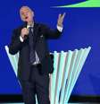  Foto: Reprodução / Youtube FIFA - Legenda: Presidente da Fifa, Gianni Infantino, durante sorteio em Zurique / Jogada10
