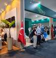 Austrália e Turquia são vizinhos na zona azul da COP-30, com pavilhões de destaque em frente ao do Brasil. Os dois países disputaram a sede da COP-31, mas entraram em acordo após negociações durante a conferência em Belém.  Foto: Felipe Frazão/Estadão / Estadão