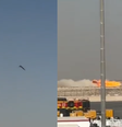 Um jato de combate indiano caiu nesta sexta-feira, 21, no início de um voo de demonstração na frente de uma multidão de espectadores no Dubai Air Show  Foto: Reprodução/X