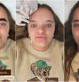 Rafa Justus mostra antes e depois de procedimento nas sobrancelhas  Foto: Reprodução/{Instagram
