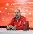  Foto: Ricardo Duarte/Internacional - Legenda: José Olavo Bisol faz nova aparição como porta-voz da diretoria do Internacional e faz novo apelo à torcida para dar suporte à equipe / Jogada10