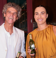 Guga e Sabalenka em evento em SP na noite de segunda-feira, 24  Foto: Andy Santana/Brazil News