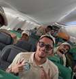 Elenco do Palmeiras embarca com destino a Lima para final  da Libertadores  Foto: Divulgação/Palmeiras