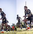 Neymar participa de treino no CT do Santos após suspeita de lesão no joelho  Foto: Raul Baretta/Santos