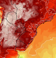 Onda de calor faz Argentina chegar a 43 graus e terá reflexo no Brasil  Foto: Reprodução/MetSul