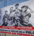 Manifestação de familiares de vítimas do Massacre de Paraisópolis em frente do Fórum da Barra Funda, em São Paulo.  Foto: Paulo Pinto/AB