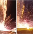 Fogos de artíficio atingiram pessoas que assistiam a abertura da programação de Natal na cidade Estação  Foto: Reprodução/Instagram/@qqdeu_noticias