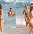 Finalistas do 'Dança dos Famosos', Wanessa e Manu Bahtidão curtem dia de folga na praia /  Foto: JC Pereira/ AGNEWS / Contigo