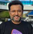 Geraldo Luis usando camisa do Teleton, nos estúdios do SBT  Foto: Reprodução | Instagram