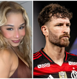 Em meio a rumores de affair com ginasta, Léo Pereira curte foto da ex, Karoline Lima  Foto: Reprodução/Instagram