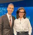 Chega de Tralli (ao lado de Renata Vasconcellos) aumentou o engajamento do 'JN' nas redes sociais  Foto: Reprodução/Facebook