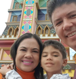 Joyce e Bruno com o filho, Benício, que morreu após receber prescrição errada  Foto: Reprodução/Instagram
