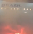 Avião da Latam é esvaziado após incêndio  Foto: Reprodução/X