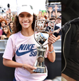 Vitórias nas etapas de Miami e Brasília levaram Rayssa Leal a conquistar vaga direta na final do SLS Super Crown, em São Paulo  Foto: Reprodução/Redes Sociais