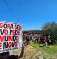 Segurança foi reforçada no embarque do Flamengo.  Foto: Gabriel Rodrigues/Jogada10 / Jogada10