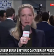 Repórter da Globo News diz ter sido agredida  Foto: Reprodução/Globo News