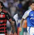 Pedro, do Flamengo, e Lucas Romero, do Cruzeiro  Foto: Divulgação/ Montagem Terra