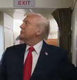 Trump tem entrevista atrapalhada por assessor tentando sair de banheiro  Foto: Reprodução/X