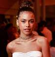 Alana Cabral na festa de lançamento de Três Graças  Foto: Divulgação | Globo