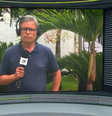 Jornalista comete gafe e apresentador corrige ao vivo  Foto: Reprodução | Globoplay