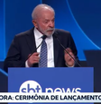 Lula esteve no lançamento do SBT News  Foto: Reprodução/YouTube