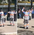 Terceirizados da Enel gravam dancinha na Paulista em meio a apagão em SP  Foto: Reprodução/Redes sociais