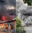 Incêndio ocorreu em uma loja de flores artificiais, na Mooca (SP)  Foto: Divulgação/Corpo de Bombeiros