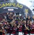 Flamengo comemora o título do Brasileirão  Foto: PEDRO KIRILOS/ESTADÃO CONTEÚDO