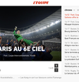L´Équipe exaltou o goleiro do PSG na vitória   Foto: Reprodução/L´Équipe