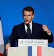 O presidente francês, Emmanuel Macron, concede uma entrevista coletiva durante a cúpula de líderes da União Europeia, em Bruxelas. 19 de dezembro de 2025  Foto: REUTERS - Stephanie Lecocq / RFI