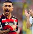 Arrascaeta e Cristiano Ronaldo estão entre os 100 melhores do mundo no ranking do The Guardian  Foto: Divulgação/Flamengo/Reprodução/@cristiano